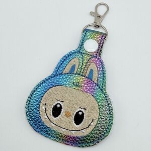 Rainbow Labubu Inspired Monster Keychain Bag Charm
